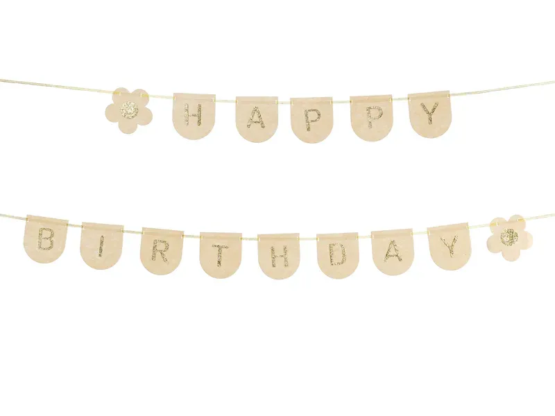 Girlang i filt, Happy Birthday, 3m