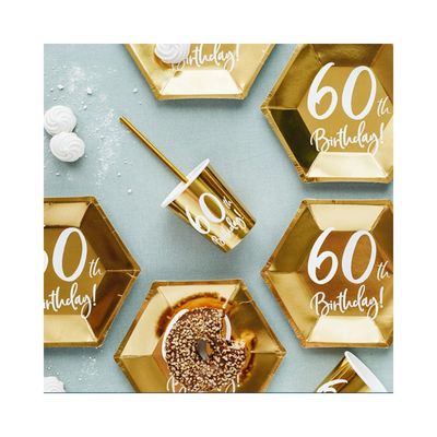 Pappersassietter 60 år Guld