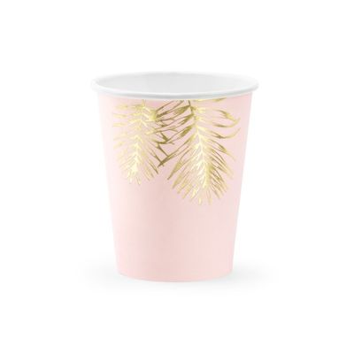 Pappersmuggar Palmblad Guld