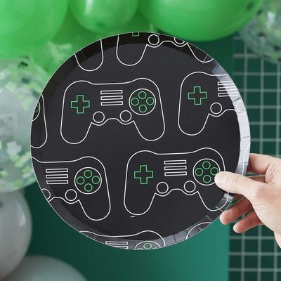 Papperstallrikar Gaming 8-pack