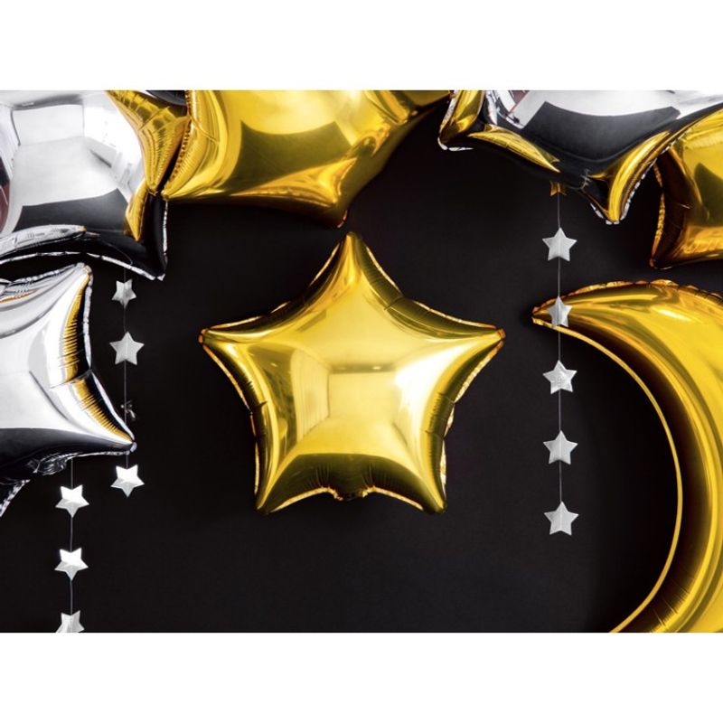 Folieballong Stjärna Guldmetallic