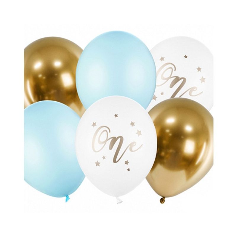 Ballonger One, Ljusblå och Guld