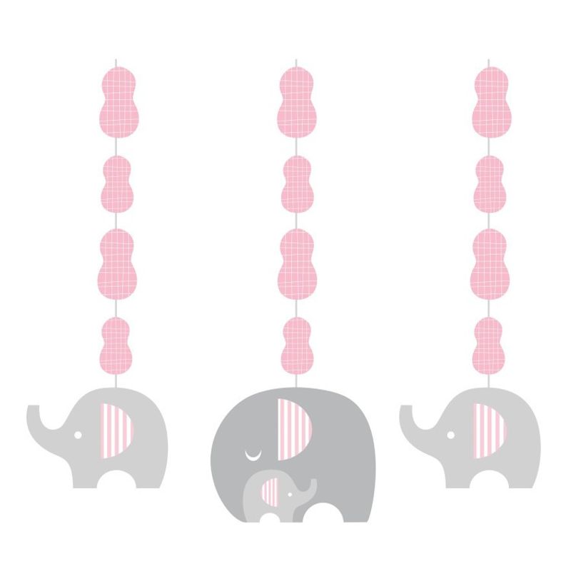 Girlang Liten Elefant Rosa