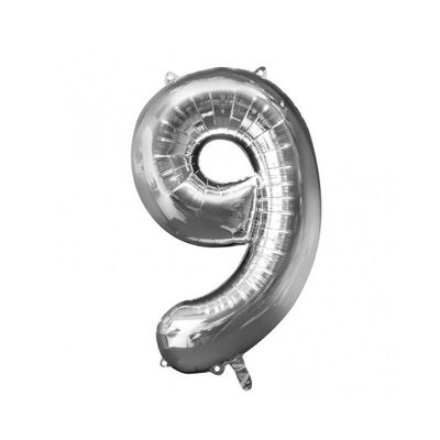 Sifferballonger Silver, 86 cm
