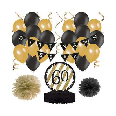 Personligt dekorationskit - 60 år