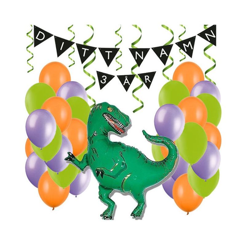 Personligt dekorationskit Dinosauriekalas