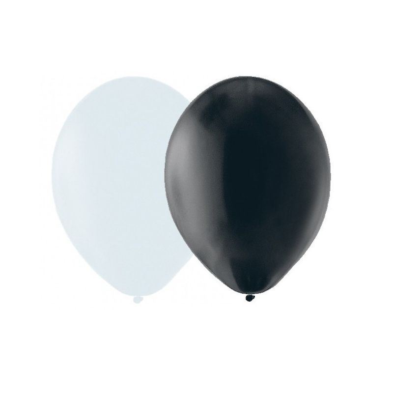 Ballonger Vit & Svart 20-pack