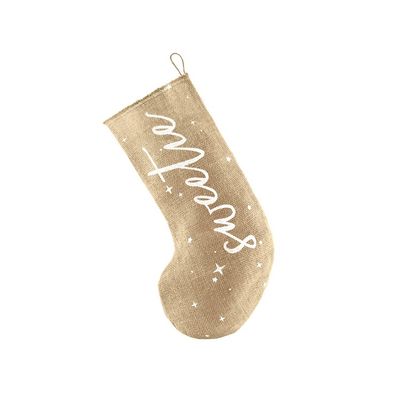 Julstrumpa i Juteväv - Sweetie