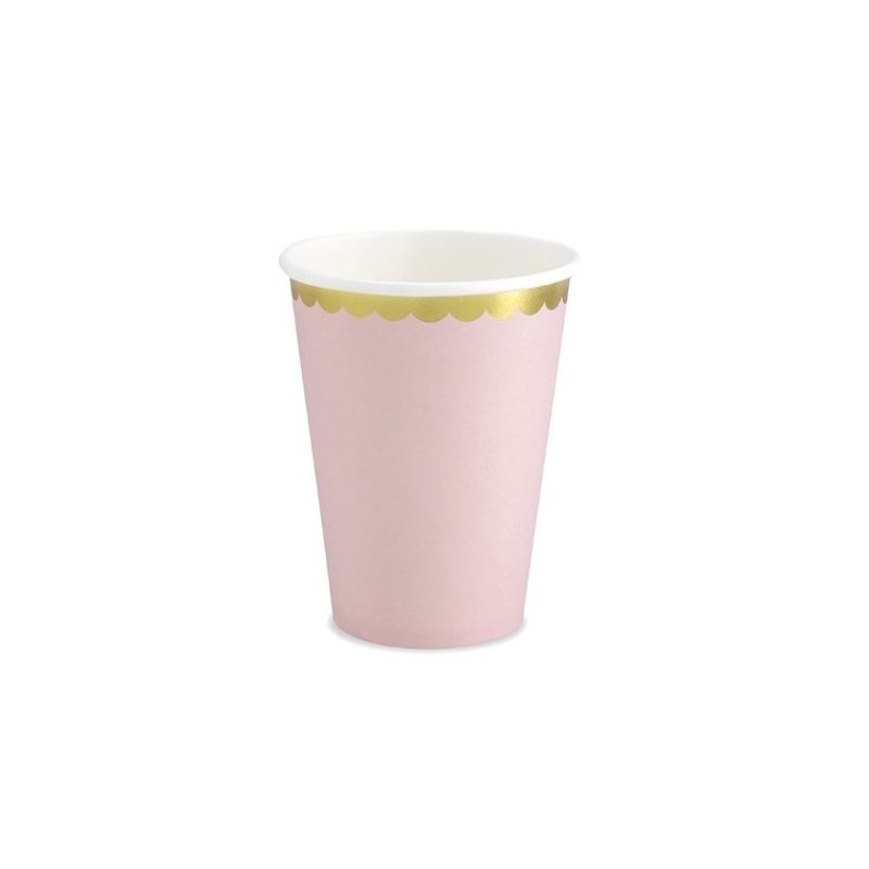 Mugg Rosa med Guldkant