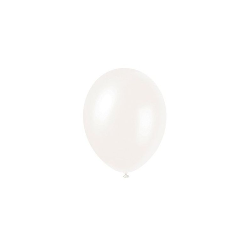 50 pack Ballonger Pärlemor Krämvit