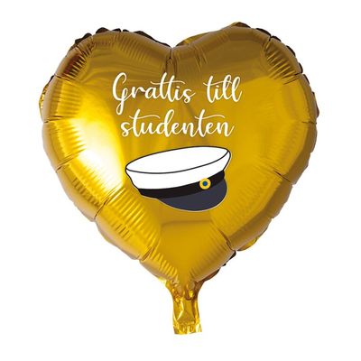 Folieballong Student Ljusblå