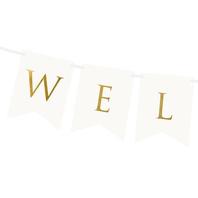 Vimpel "Welcome" Vit
