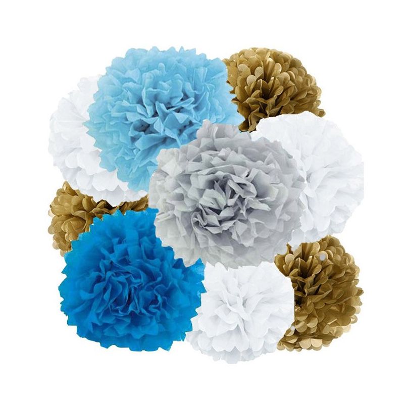 Pom Pom Delux Blå/Guld