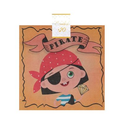 Servetter Pirattema 20-pack