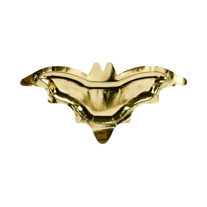 Papperstallrikar Fladdermus Guld