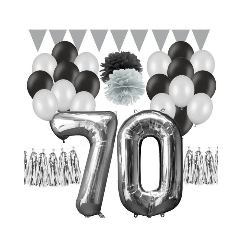 Dekorationskit 70 år Silver