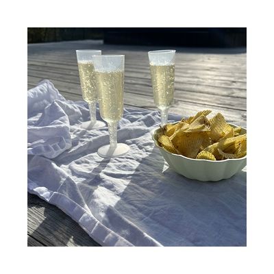 Återanvändbara champagneglas Plast 6-pack