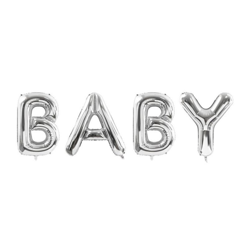 Folieballonger BABY Silver