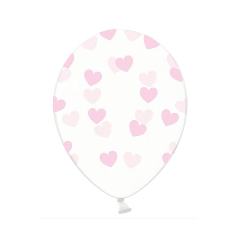 Ballonger med hjärtan Rosa