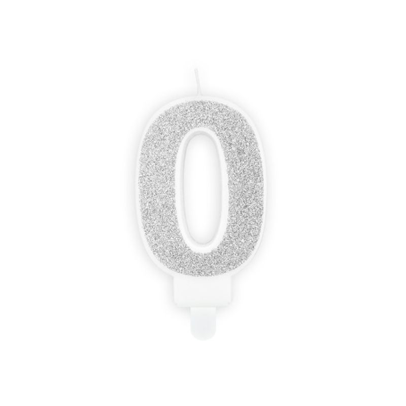 Tårtljus 0 Silver