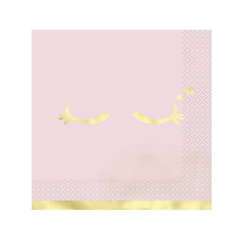 Servetter, Rosa med ögon