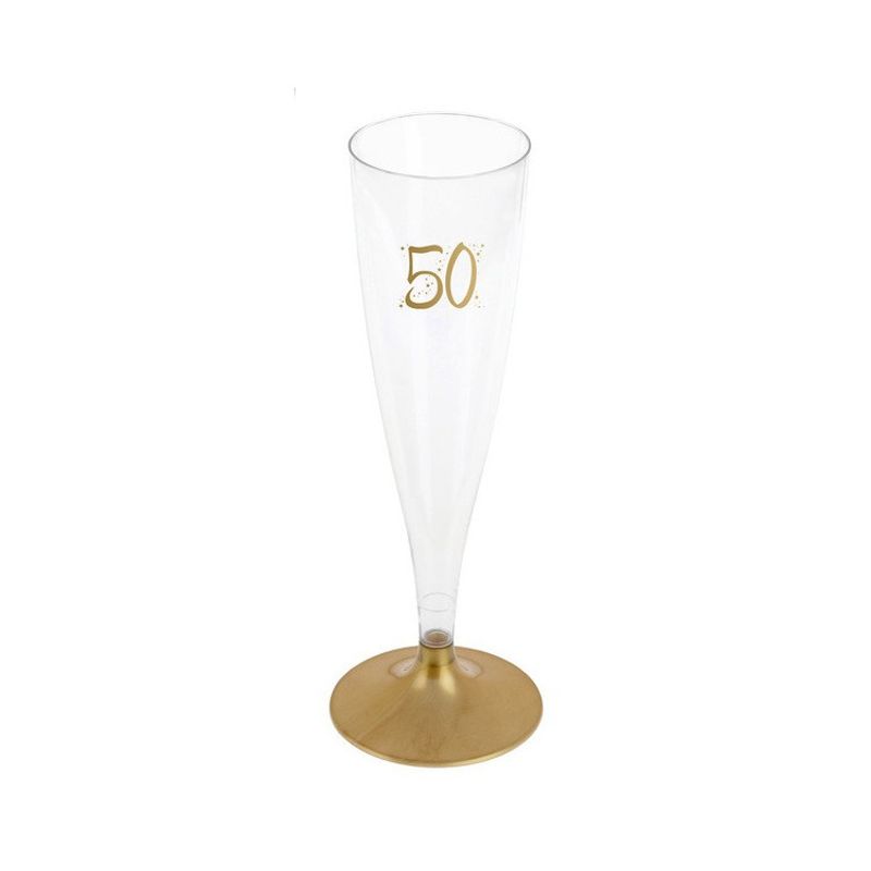 Champagneglas 50 år 6-pack