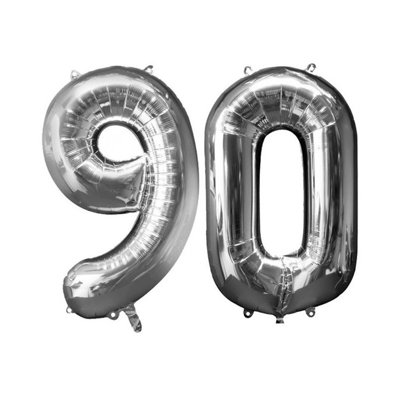 Ballongkit Silver 90 År