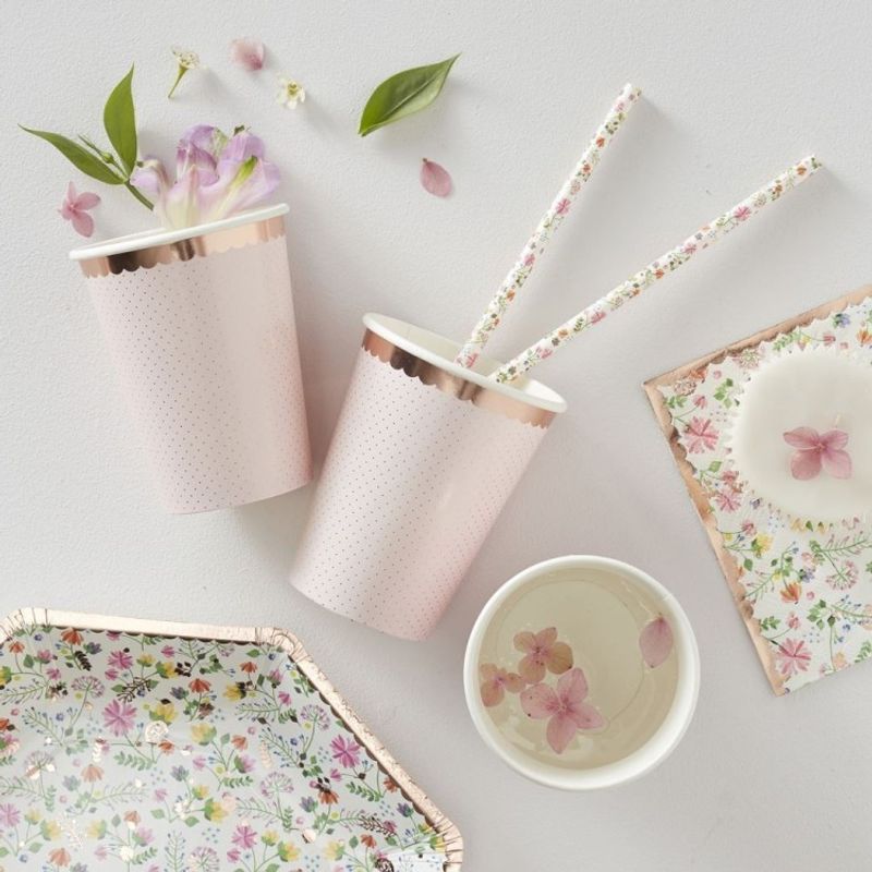 Pappersmuggar Rosa och Rosé