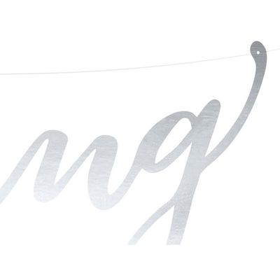 Bröllopsgirlang Wedding Silver