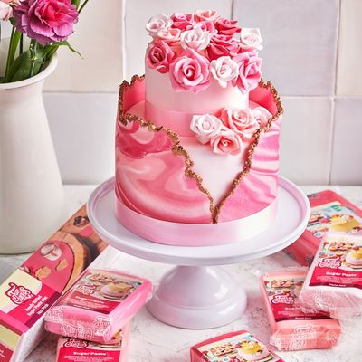 Sockerpasta, Sugarpaste Babyblå