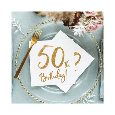 Servetter Vita 50 år