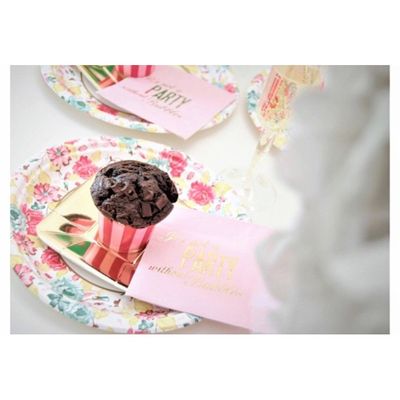 Muffinsformar, Snacksbägare Hot Pink Rand