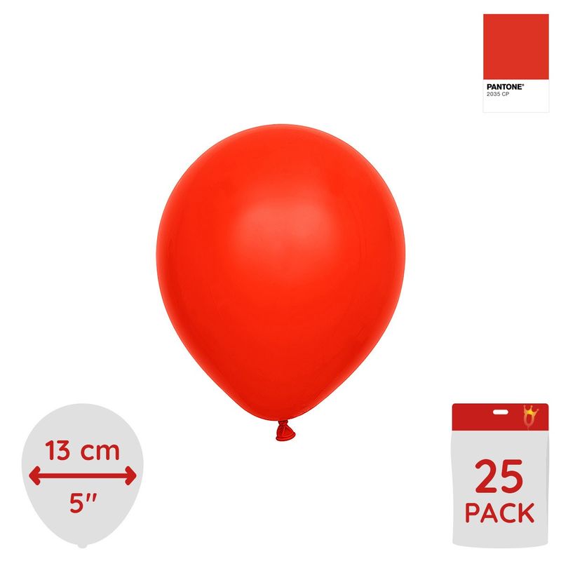 25-pack röda miniballonger - Premium