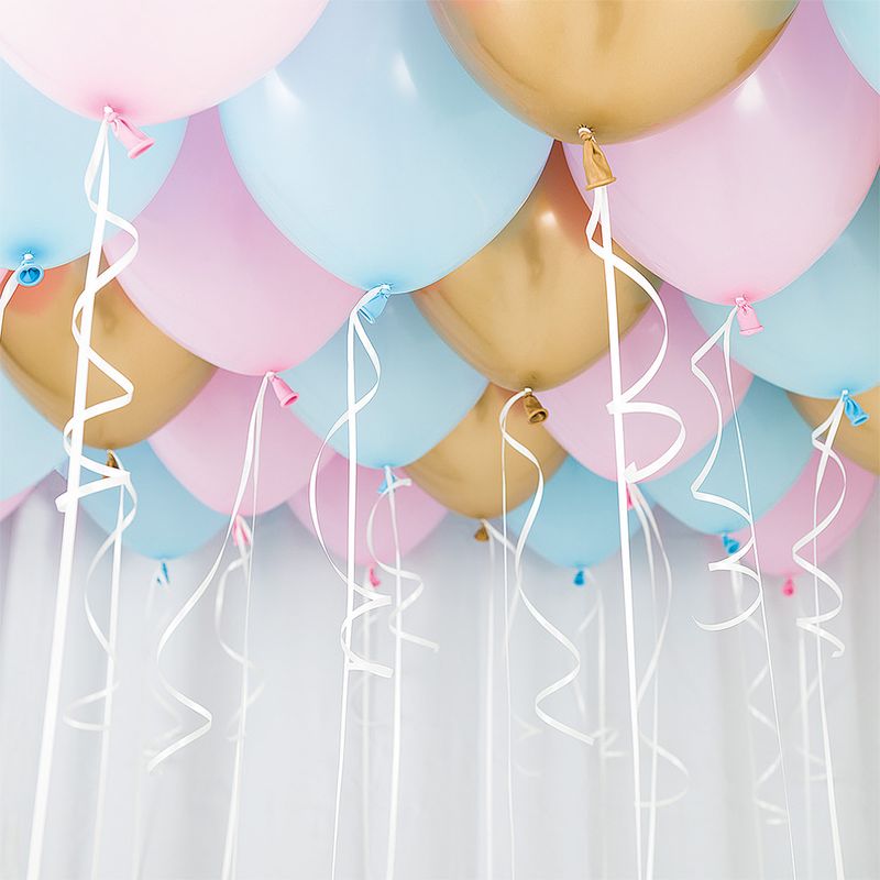 Takballonger 30-pack, rosa, blå, brons
