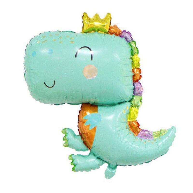 Folieballong Dinosaurie med krona