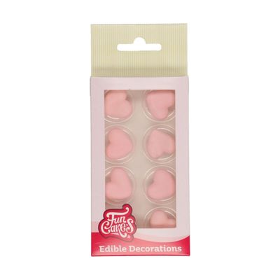 Sockerdekorationer Rosa Hjärtan
