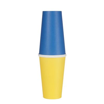 Partymuggar blå/gul 24-pack