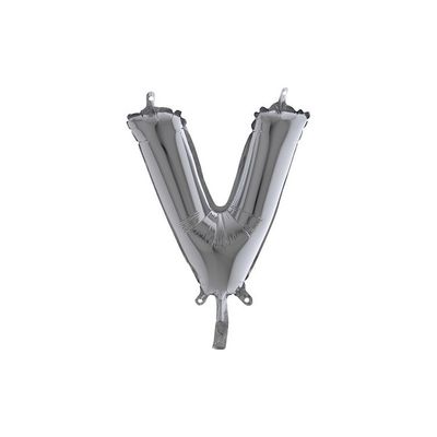 Bokstavsballong Silver 35 cm