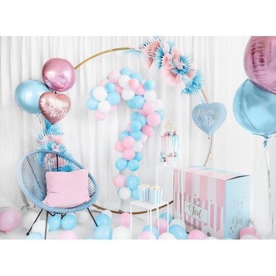 Rund Folieballong Rosa