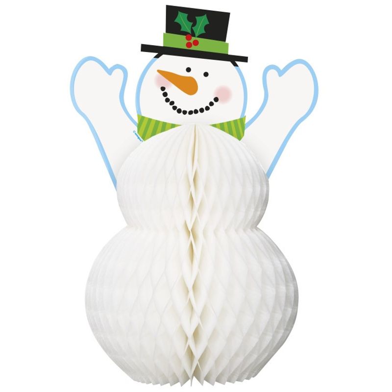 Honeycombdekoration Snögubbe