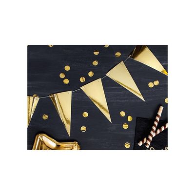 Flaggirlang Mini Guld