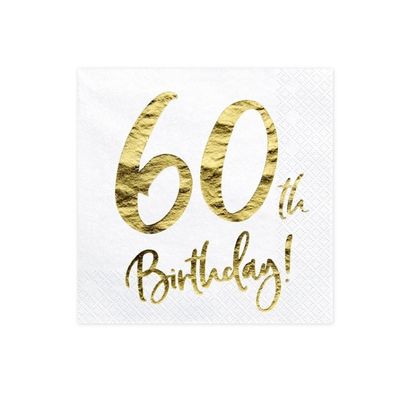 Servetter Vita 60 år