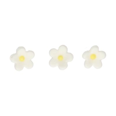 Sockerdekorationer Små Blommor, Vita/Gula