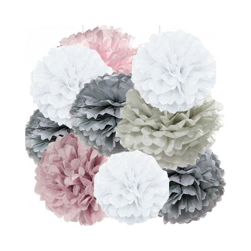 Pom Pom Delux Rosa/Silver