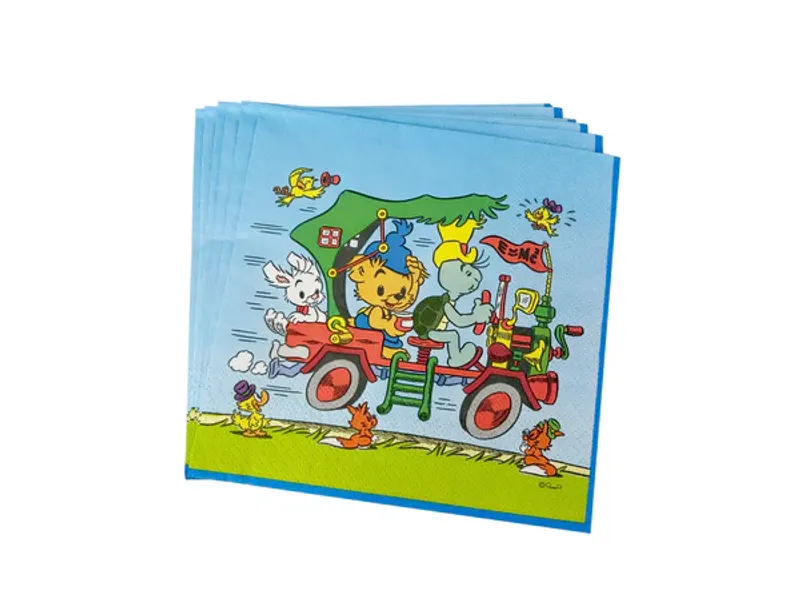 Servetter med Bamsemotiv, 16-pack
