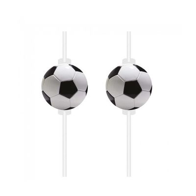 Papperssugrör Fotboll 4-pack