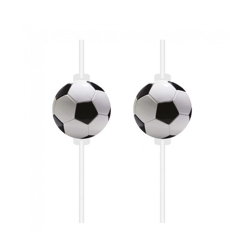 Papperssugrör Fotboll 4-pack