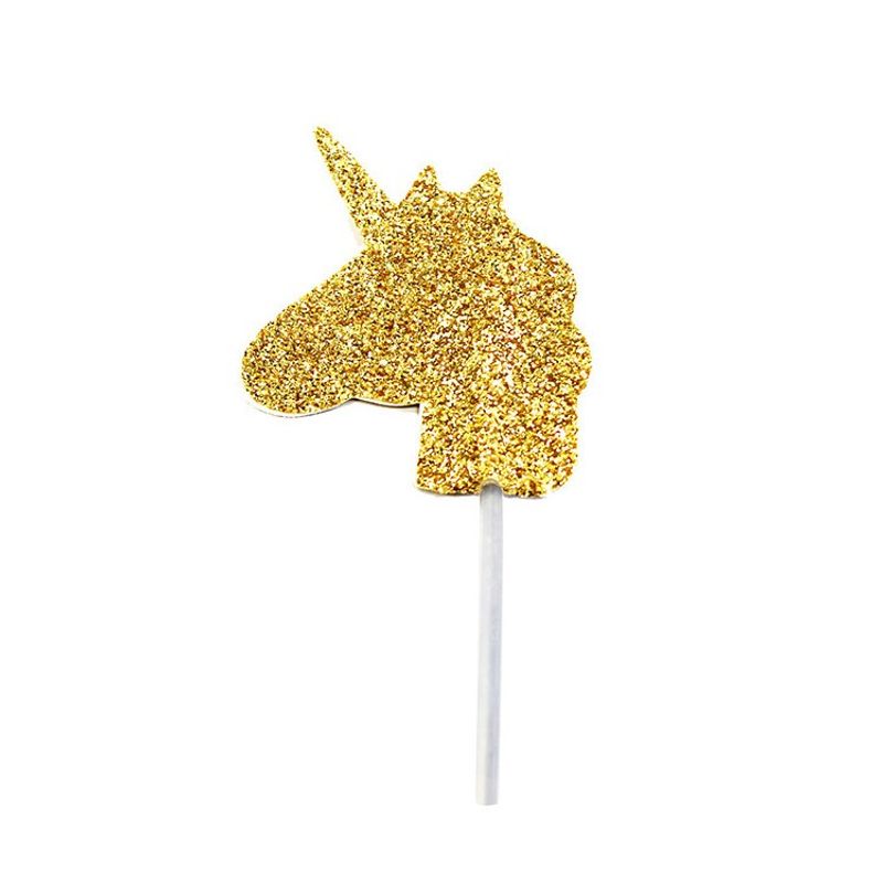 Partypicks Enhörning Guld