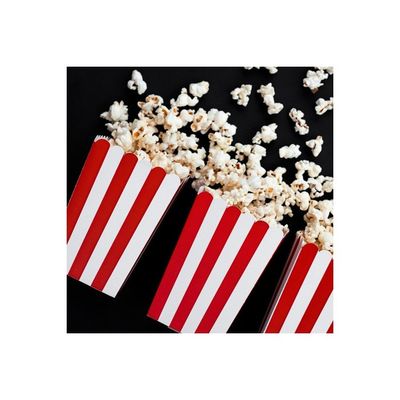 Popcornbägare Röd & Vit