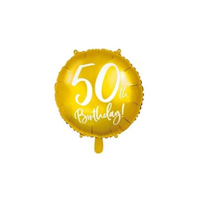 Folieballong Guld 50 år